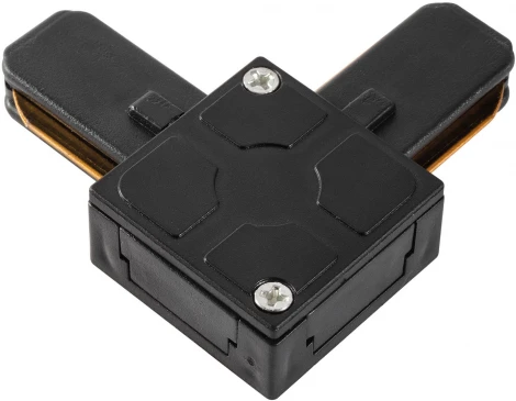 Коннектор L-образный однофазный AM Group TRACK AM175 BK (220V)