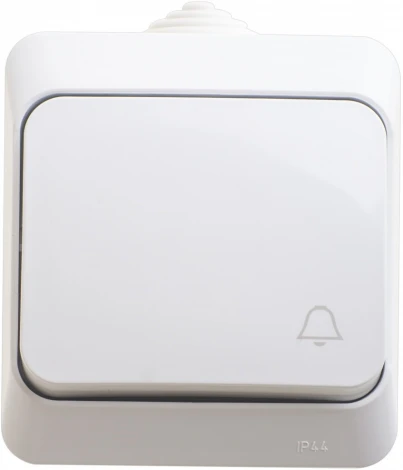 Выключатель накладной одноклавишный (белый) IP44 Systeme Electric BA10-041B