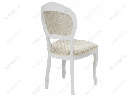 Деревянный стул Woodville Лауро патина серебро / бежевый 430999