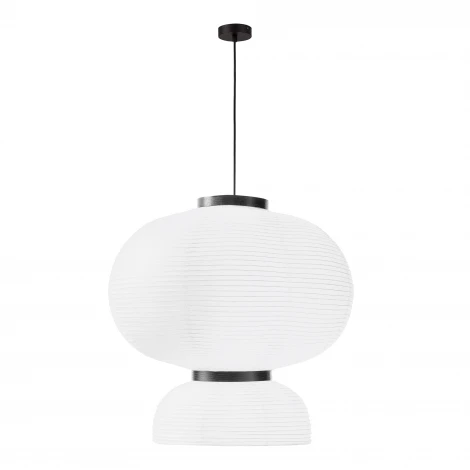 Подвесной светильник черный/белый E27 2*60W Evoluce Lykke SLE6021-513-02