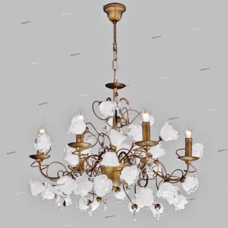 Подвесная люстра Eletto Rosetta EL324P06.1 (220V, на цепи, подсвечник, свеча, цветы)