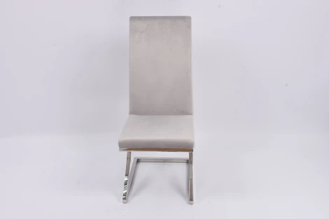 Стул обеденный Палермо MC799-GR-3, 60х46х105 см, серый/глянцевое серебро IST-CASA