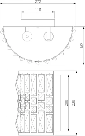 Настенный светильник Eurosvet Lory 10125/2