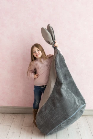 Кресло мешок Dreambag Зайчик Серый (Классический) 19192