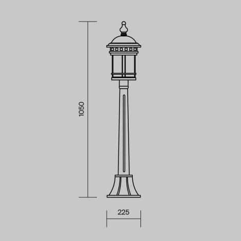 Наземный фонарь Maytoni Salamanca O031FL-01BR (220V, IP44)