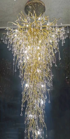 Подвесная люстра каскадная "Капли" Garda Decor 8015 86-80152