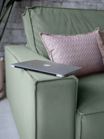 КОРСО XL Диван тканевый прямой зеленый D1 furniture арт.AAA41701003