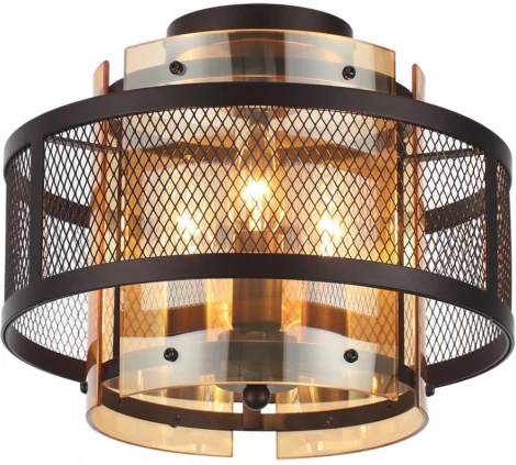 Потолочная люстра Lumion Zarina 8007/3C черный/черный, золотой металл/металл, стекло Е14 3*40W 220V (круглые)