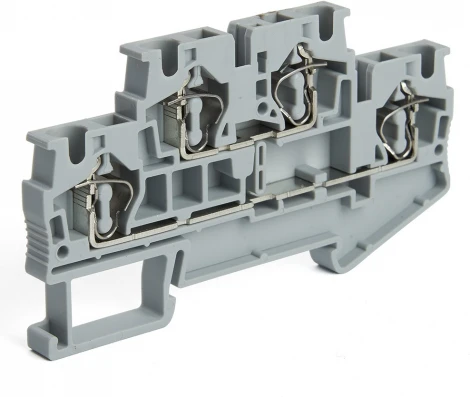 Зажим пружинный 4-х проводной проходной 2 уровня 2,5 мм2 ЗНИ Stekker 39967