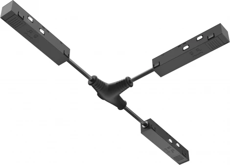 Коннектор питания Т-образный Exility черный (магнитный) Maytoni Technical TRA034CWT-42B (48V)