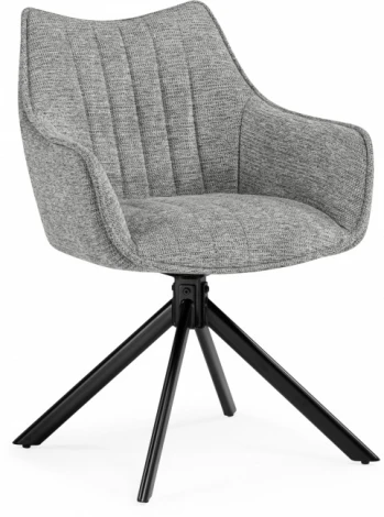 Стул на металлокаркасе Woodville Denever gray / black арт.15836