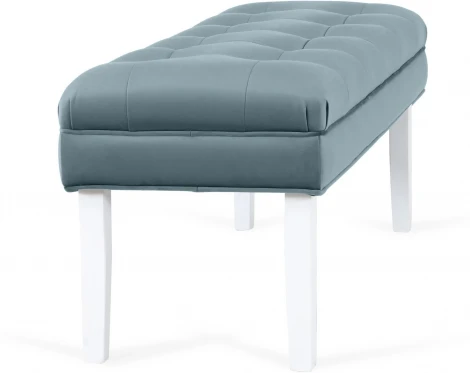 Банкетка Adel ОГОГО (арт.860310), (Ткань/Белый,Голубой)