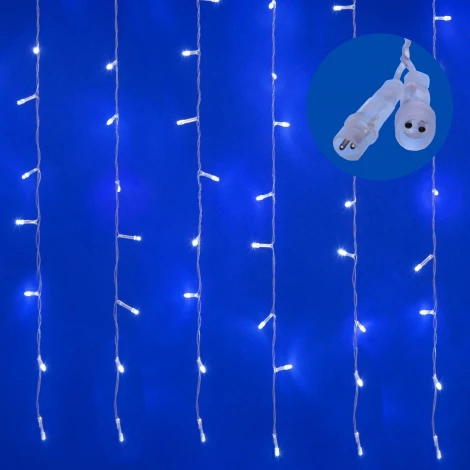 Занавес светодиодный с эффектом мерцания, 3х2м. 264 светодиода, белый свет Uniel ULD-C3020-264/TTK WHITE IP44