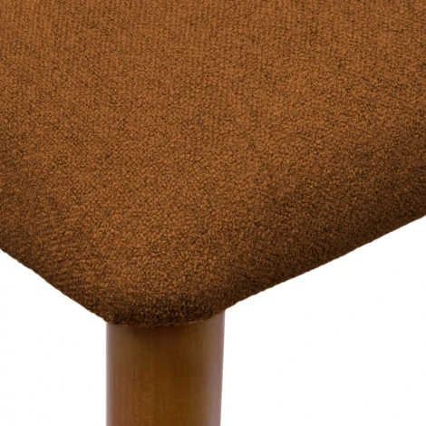 Стул Lucas 3 терракотовый букле с ножками цвета орех Bradexhome арт.RF 0799