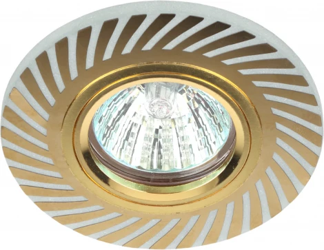 Встраиваемый точечный светильник ЭРА DK LD39 WH/GD /1 (12V, круглые)