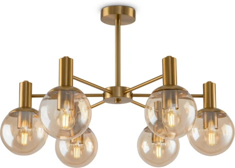 Люстра потолочная на штанге Globo FR5175PL-06BS (220V, шар)