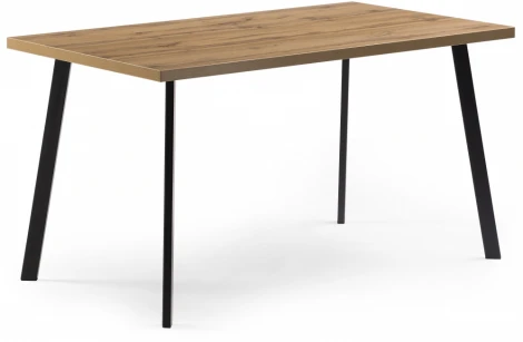 Стол Notta Тринити Лофт 140 25 мм дуб вотан / черный матовый 489624