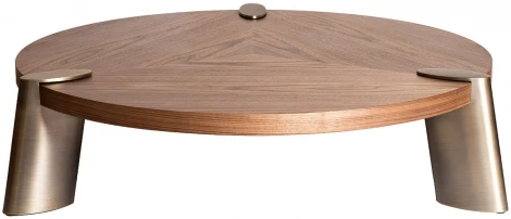 Журнальный стол Garda Decor 58DB-CT17191LT (Бронзовый/Орех)