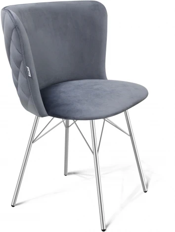 Стул SHT-ST36-3/S64 нейтральный серый/хром лак от фабрики Sheffilton