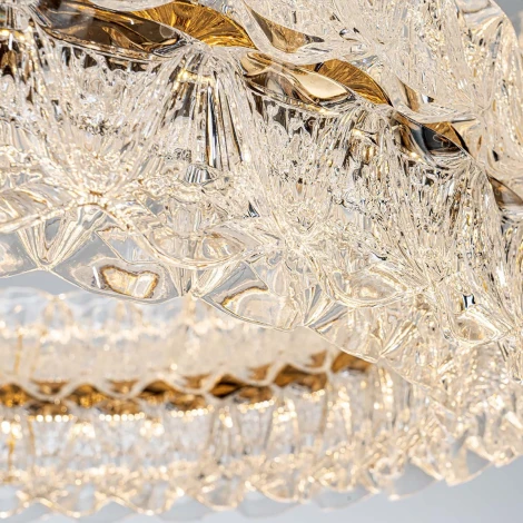 Подвесная люстра светодиодная с пультом с регулировкой цветовой температуры Modelux ML.8185.800.500 GD