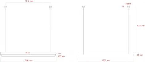 Подвесной светильник светодиодный ЭРА SPO-115-W-40K-036 (220V, на тросе, IP40)