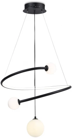Подвесной светильник Ambrella Comfort FL66303 (регулировка яркости, LED, 220V, пульт управления, на тросе, шарики)