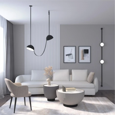 Трековый светильник 48V Denkirs Belty Flow DK5561-BK (LED)