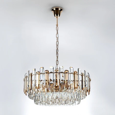 Подвесная люстра хрустальная Modelux MODELUX ML.9006.12 GD-BR