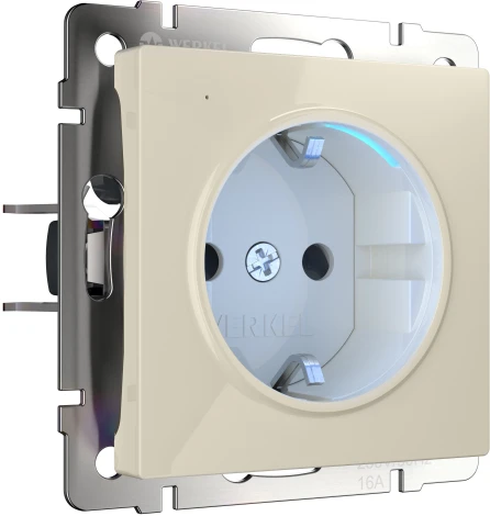 Розетка с подсветкой (слоновая кость) Werkel W1171403 (a054522)