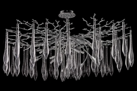 Потолочная люстра хрустальная на штанге Dio D`arte Tavenna Nickel Tavenna H 1.3.100.108 N (220V)