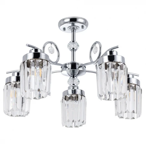 Потолочная люстра на штанге Arte Lamp Sophie A8067PL-5CC (220V, хрусталь)