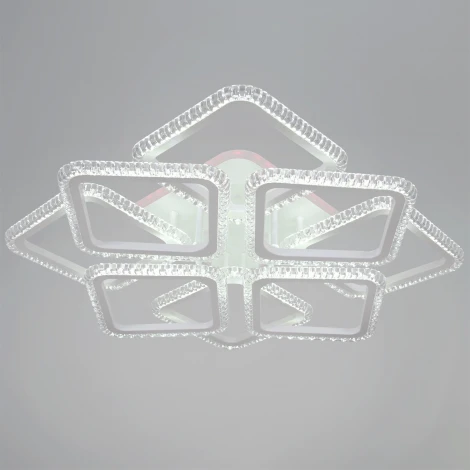 Потолочная люстра светодиодная на штанге с пультом с регулировкой цветовой температуры, яркости и ночным режимом Reluce 46890-0.3-4+4 WH (RGB)