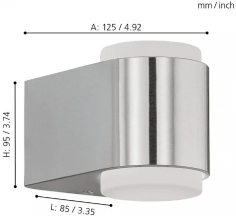 Настенный светильник уличный Eglo Briones 95079