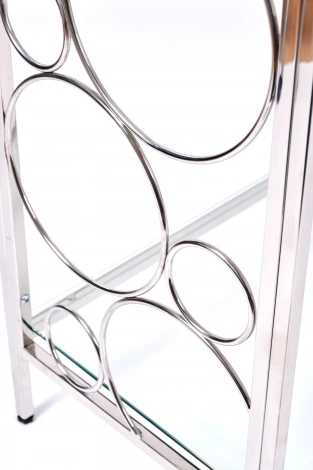 Консольный стол AllConsoles 2031-CC clear зеркальный хром