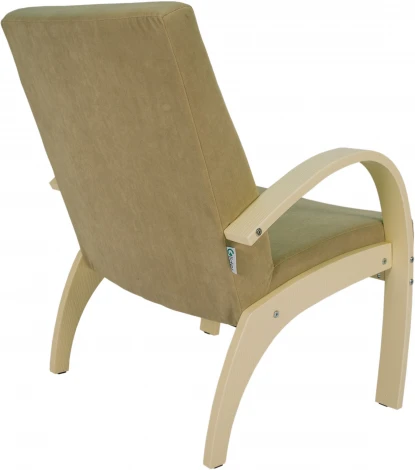 Кресло для отдыха Денди шпон, Ткань ультра санд, каркас дуб шампань шпон от фабрики Mebelik