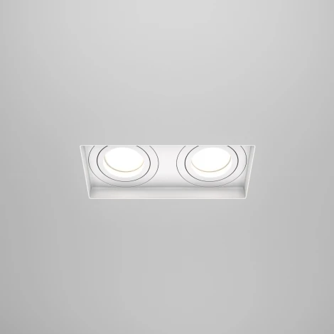Встраиваемый светильник Atom GU10 2x50Вт Maytoni Technical DL003-02-W (220V)