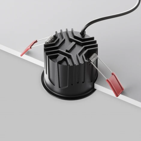 Встраиваемый светильник Maytoni Alfa LED DL043-01-15W4K-RD-B-1 (220V, круглые)