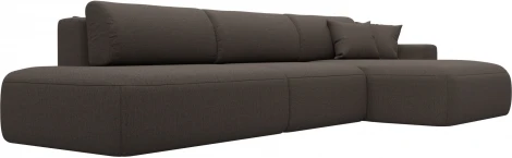 Диван угловой Лига-036 НПБ Модерн Лонг правый угол Лига Диванов (Рогожка) арт.124694