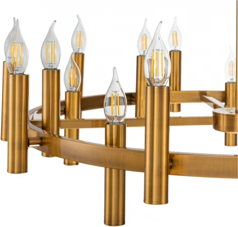 Потолочная люстра большая на штанге Leonardo 2156/05/20P Stilfort (220V, свеча)