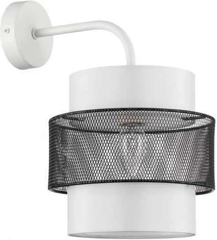 Бра Lumion Animaisa 8002/1W белый, черный металл/металл, текстиль Е27 60W 220V