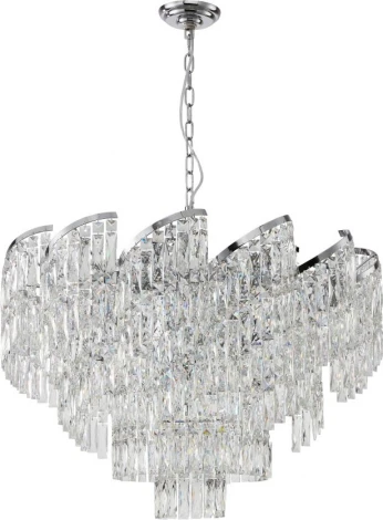Подвесная люстра хрустальная Stilfort Sapparo 2176/09/18P (220V, на цепи)