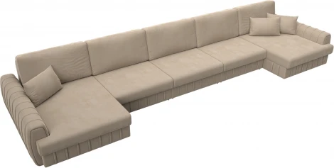 Диван П-образный Лига-057 НПБ МегаЛонг Лига Диванов (Велюр) арт.129355