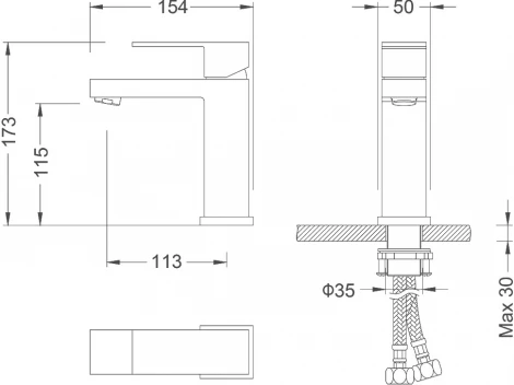 Смеситель Timo Selene 2061/17F для раковины