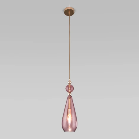 Подвесной светильник Eurosvet Ilario 50202/1 пурпурный