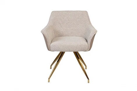 30C-12870 Стул обеденный поворотный букле, экокожа 56*63*79см Garda Decor