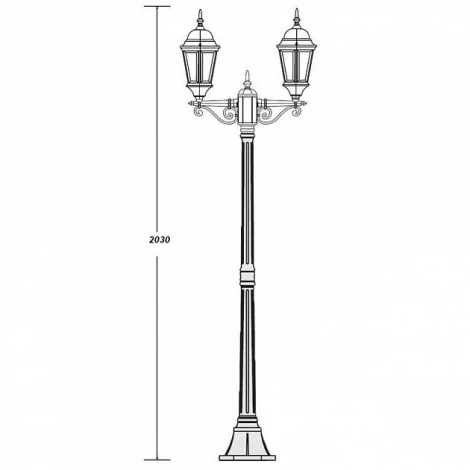 Наземный фонарь Oasis Light 91408L A Bl (220V, IP44)