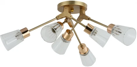 Потолочная люстра Escada Felicia 6х60Вт E14, металл/стекло, шампань (220V)