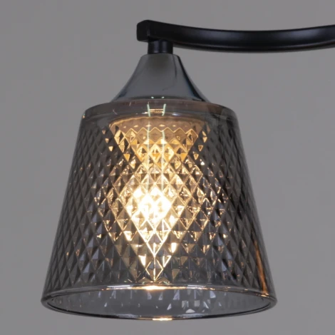 Потолочная люстра на штанге Reluce 06089-0.3-04 BK+CR (220V)