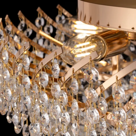 Потолочная люстра буше Maytoni Karolina DIA120-09-G (220V, хрусталь)