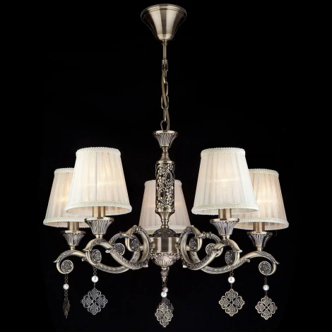 Подвесная люстра Eurosvet Marcella 60042/5 античная бронза